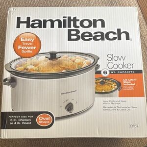 NEVER OPENED/USED Hamilton Beach Stainless Steel Slow Cooker